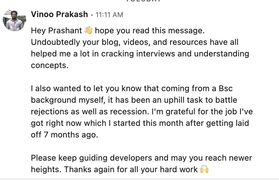 LearnersBucket's tweet image. Do checkout my #javascript interview cheat sheet, if you are preparing for frontend interview.
It is a free resource covering all the rounds of interview for frontend.
learnersbucket.com/javascript-sde…