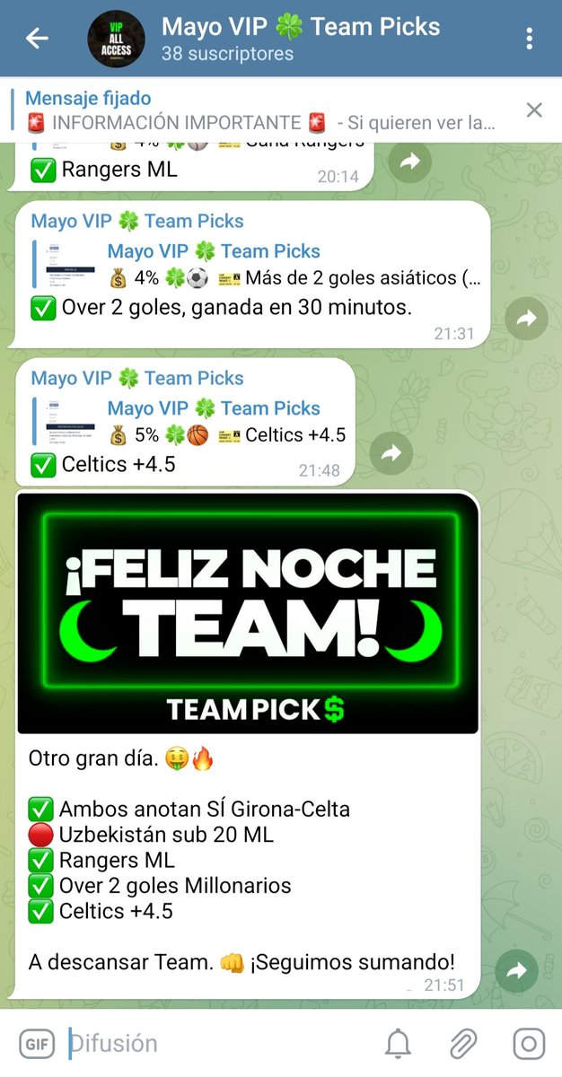 TeamPicksRD's tweet photo. Seguimos ganando #FreePicks y sumando en los canales VIP. 🤑🔥 Qué buenos días estamos teniendo. 👊 ¡FELICIDADES TEAM! https://t.co/Om3r0nwncs