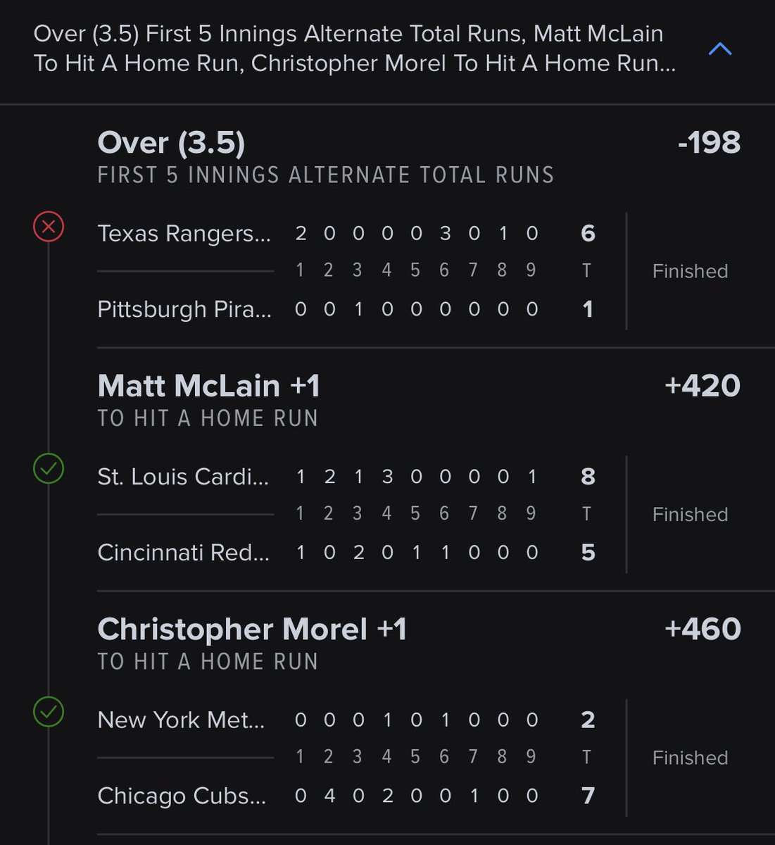 BeachBoundLife's tweet photo. @CallingOurShot  Today you gave out a couple Home Runs but didn’t say you guys where going to play them. But I definitely took a look at the 2 players you named today and both hit. https://t.co/xXDFAPdCwd