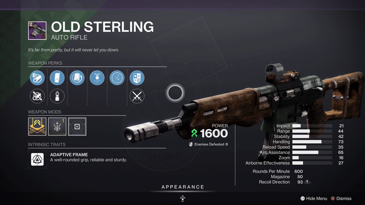 Marcusbgaming's tweet image. Grab the Sterling or the Austringer from Banshee before reset tomorrow if you like what you see yall! #Destiny2 #seasonofthedeep #destiny2lightfall