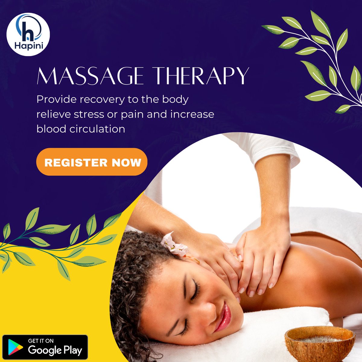Stressed with working from home and working at home? 😓
We are at your service to give you a much-needed de-stress massage in the comfort of your home 💆🏾‍♂️💯
.
Pamper yourself with us #YourHomeTeam #Hapini ✅Grab upto 40% off on full body therapies!