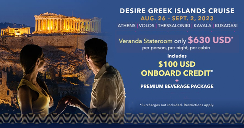 EverythSwingers's tweet photo. Sailing August of 2023, get a $100 onboard credit when booking a Veranda Stateroom with the Desire Greek Islands Cruise. πππ
Check it out: https://t.co/dDd5WrEb2p
#swingercruises #swingercruise #swingerslifestyle #swingerslife #swingercouple #swingerscouples #swingerfriends https://t.co/UO9aT071VA