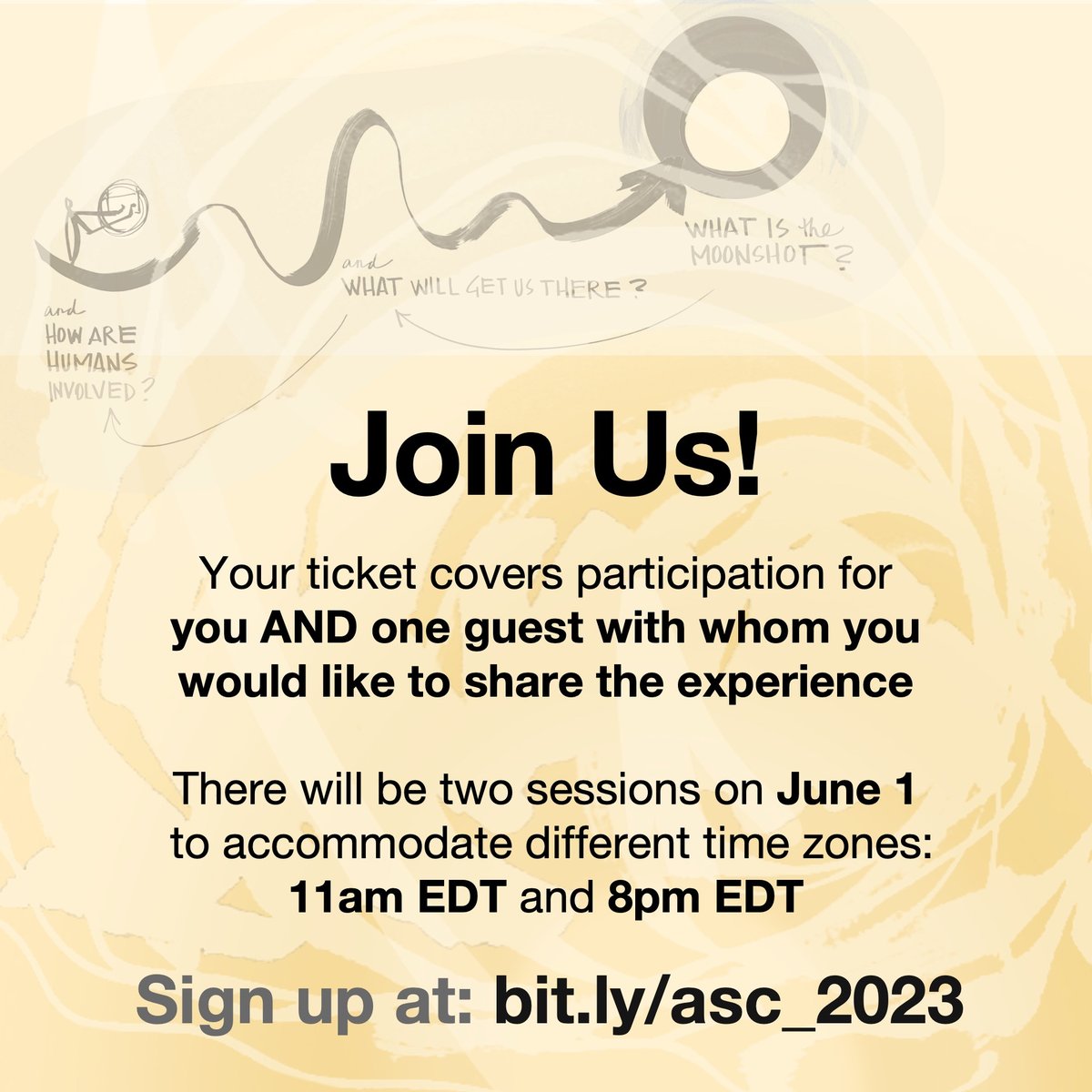 Curious about the intersection of #scribing and #AI ? Come chat... Thursday, June 1 at 11am and 8pm EDT. Join the session; bring a guest. bit.ly/asc_2023