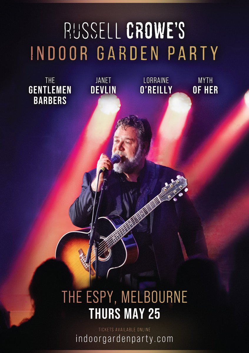 russellcrowe's tweet photo. Espy
Melbourne 
Thursday 25th https://t.co/srz6bQHBgE