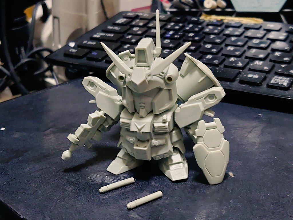 Bクラブ B-CLUB SD GUNDAM 「ガンダム GP01-Fb」ガレージキット 箱絵は