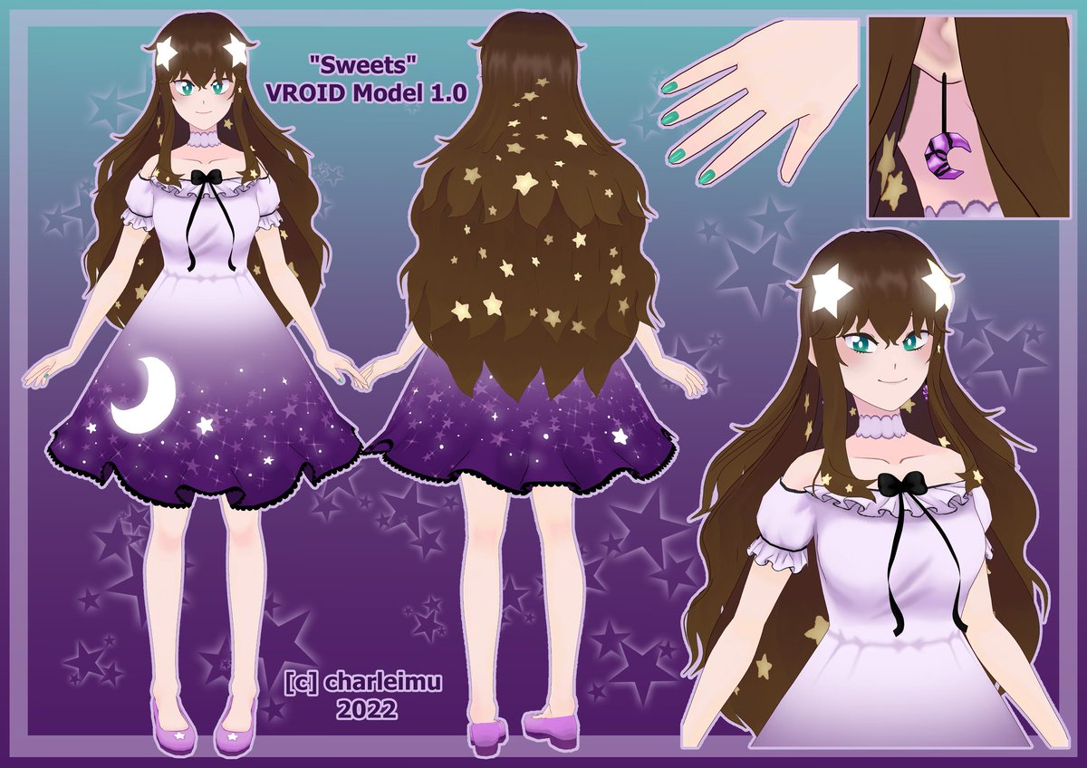 For those who didn't get to see it in action today... Here is my 3D model! 

Made by the wonderful <a href="/charleimu/">Leimu 🍀 💙💛</a>, thank you so much again!! 🥺💖💕💗💝