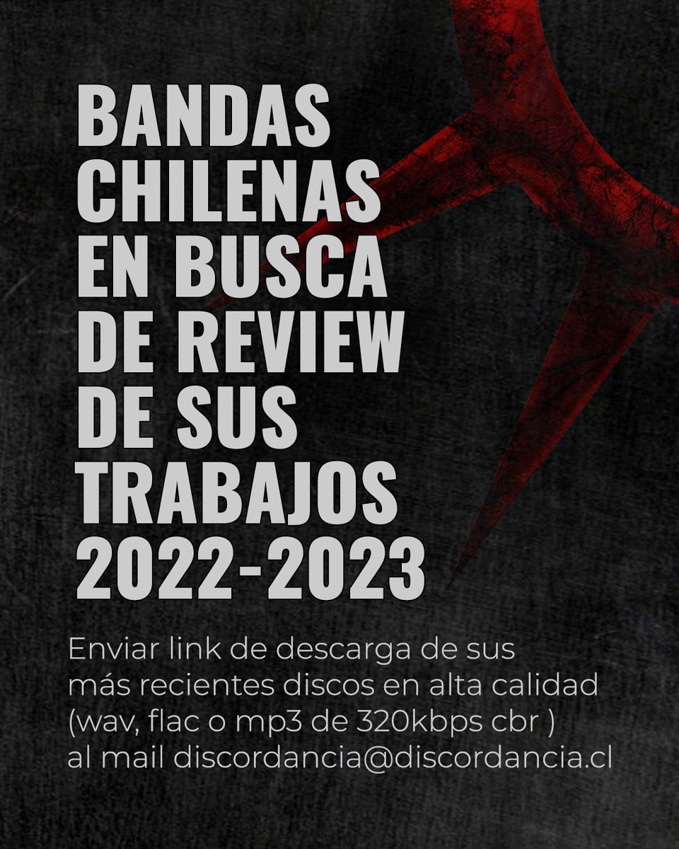 A todas las bandas chilenas interesadas.