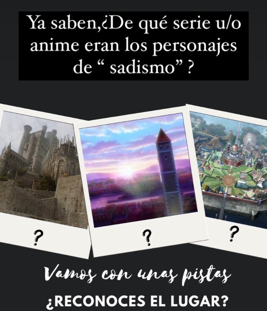 Dvan_Rezagadas's tweet photo. Ya adivinaron que personajes
#personajes #seriesofseries #anime #Martesde #twitch #twitchstreamer #Psicologia #Tendencias #ULTIMAHORA https://t.co/9Qm0sUtgDH