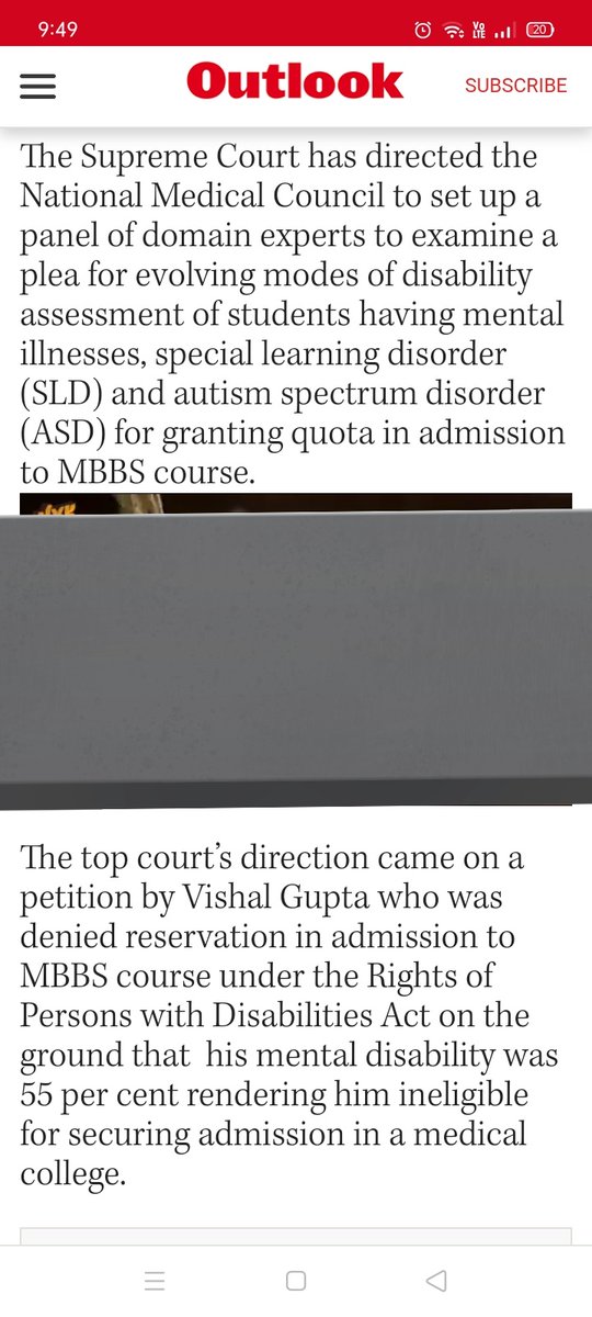 kasm6974's tweet photo. @Outlookindia You used the term " metally ill" in headlines and have content about ASD and other special learning disabilities in addition to Mental Illness. This could mislead many millions about behavioural disorders and effect in many possible ways ! https://t.co/FH3IFtExcF