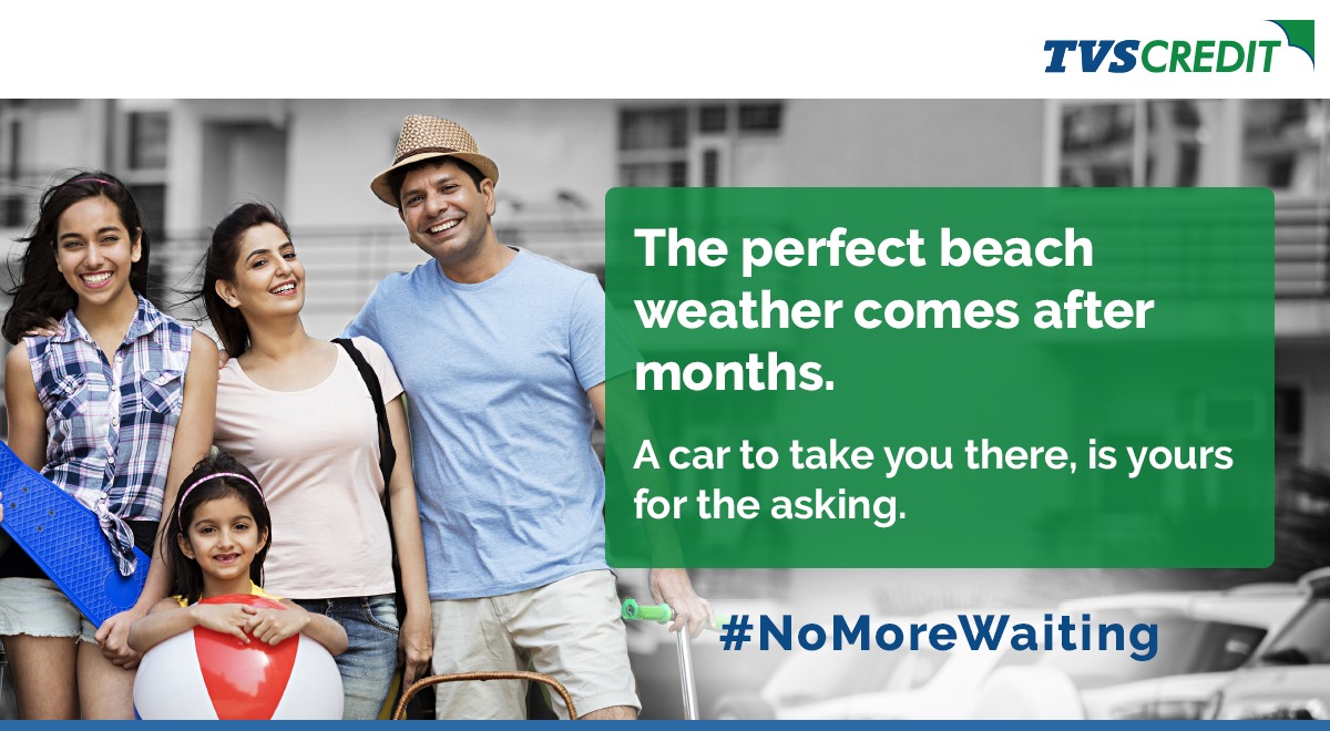 TVSCredit's tweet photo. #WaitNoMore to drive off to your next vacation! 

With our easy and quick #UsedCarLoans, bring your favourite car home today.

#TVSCredit #NoMoreWaiting #CarLoans #FourWheeler #Vacation https://t.co/C8c3TZnek6