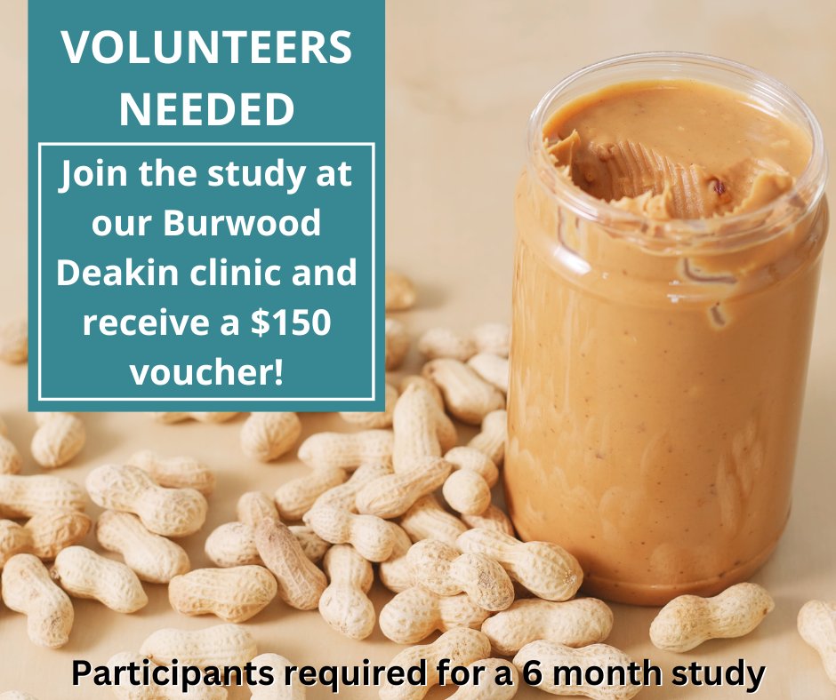 Are you over 65 and located near Burwood? Help us understand if eating peanut butter everyday can benefit older adults. Interested? bit.ly/3ICUWO2 @tanszeyen @deakinresearch @DeakinHealth