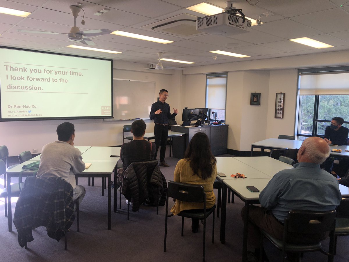 SydneyCoInEd's tweet photo. Brilliant seminar by @Leo_RenHao just now comparing higher education enrolment policies in Australia and Taiwan. @MThomasEdDev you are solely missed! @USyd_SSESW @ArtSS_Sydney https://t.co/OZKJ3IQnKe
