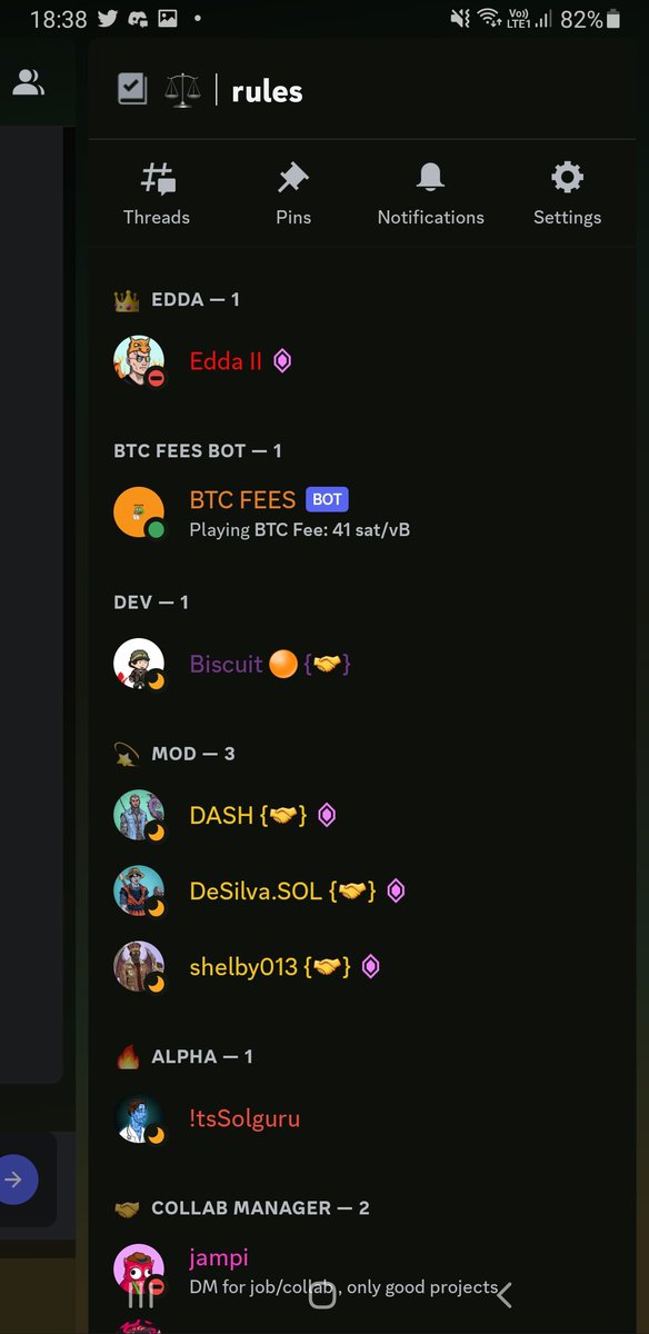 WGMBIT's tweet photo. 1/2🧵

Over the past few days, I've had a few  discords servers testing out my BTC FEES bot and so far so good ✅ 

Hence, I decided to drop the bot invite link to everyone in public so we can have the community use my bot 🧡 

Please like &amp; rt to reach out to many others 🤝 https://t.co/BYvjSW4crq