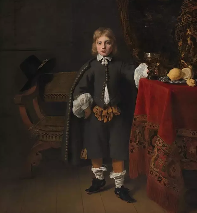 Time travel exists! This proves it. A 17th Century painting depicting a boy, elegantly dressed but clearly wearing Nike trainers. #wtf #slamdunk #niketick @BoogsTweets @MartynEwart