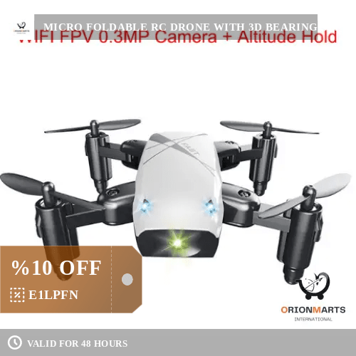 orionmartsintl2's tweet image. Micro Foldable RC Drone with 3D Bearing Steering Wheel Remote Control... selling at $33.99 
⏩ shortlink.store/JLSGEf7ahZ ⏩
#3Dbearing #APPcontrol #camera #HOTSALES #quadcopter #RCdrone #remotecontrol #WiFi