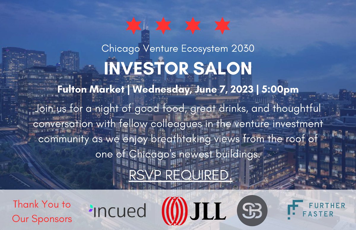 neffer__23's tweet image. CHICAGO INVESTOR ECOSYSTEM!

Whether you’re an LP, Angel, GP, Analyst, or other key player in the investment community, @ellieINchicago and I would love to have you join us for Solon style conversations with your fellow Chi-Town VCs &amp;amp; Investors

Join Us - lnkd.in/gwdHRx7F