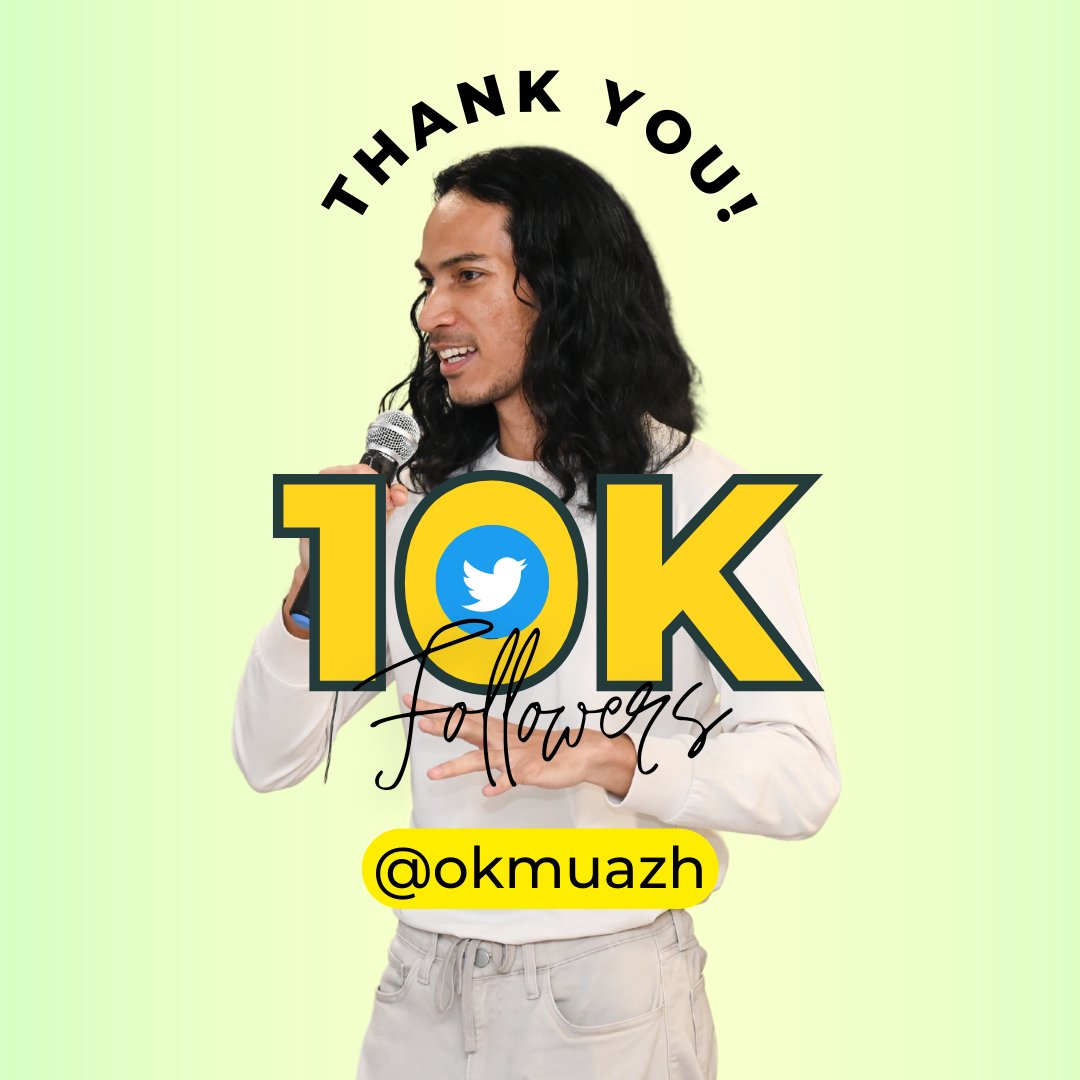okmuazh's tweet photo. Alhamdulillah for 10,000 twitter friends 🥳

Semoga korang semua dapat manfaat daripada perkongsian aku.

It was never about the engagement and follower count.

It's all about the growth.

Growth untuk diri aku, dan juga korang semua 🫶

Thanks guys!

#growthchaser https://t.co/zlQqvKVHPi