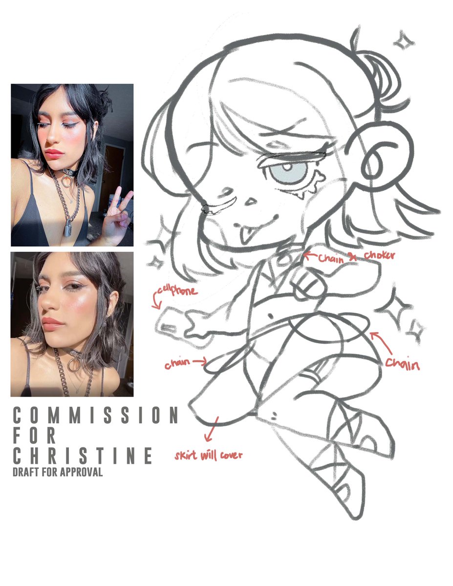 piperchan29's tweet photo. Ongoing commission~

Currently working on Christine's Chibi Commission. Draft Approved Waaaaahhh <3 One of my fave sketches hihi https://t.co/8udancFpQ9