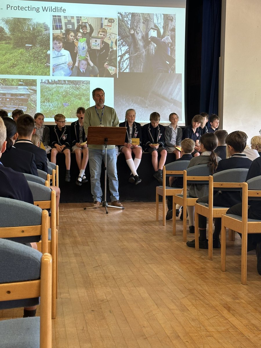 WellesleySchool's tweet photo. Yesterday, Year 5 presented their assembly beautifully to the whole school (alongside a visit from local councilor Mr. Mike Garner) on the topic of the looking after wildlife and the environment. https://t.co/q5FaMayL7n