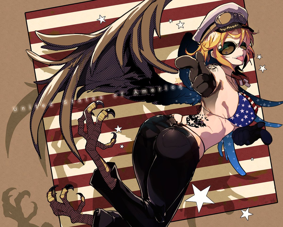 「My OC, modeled after your country. No pr」|龍トウのイラスト