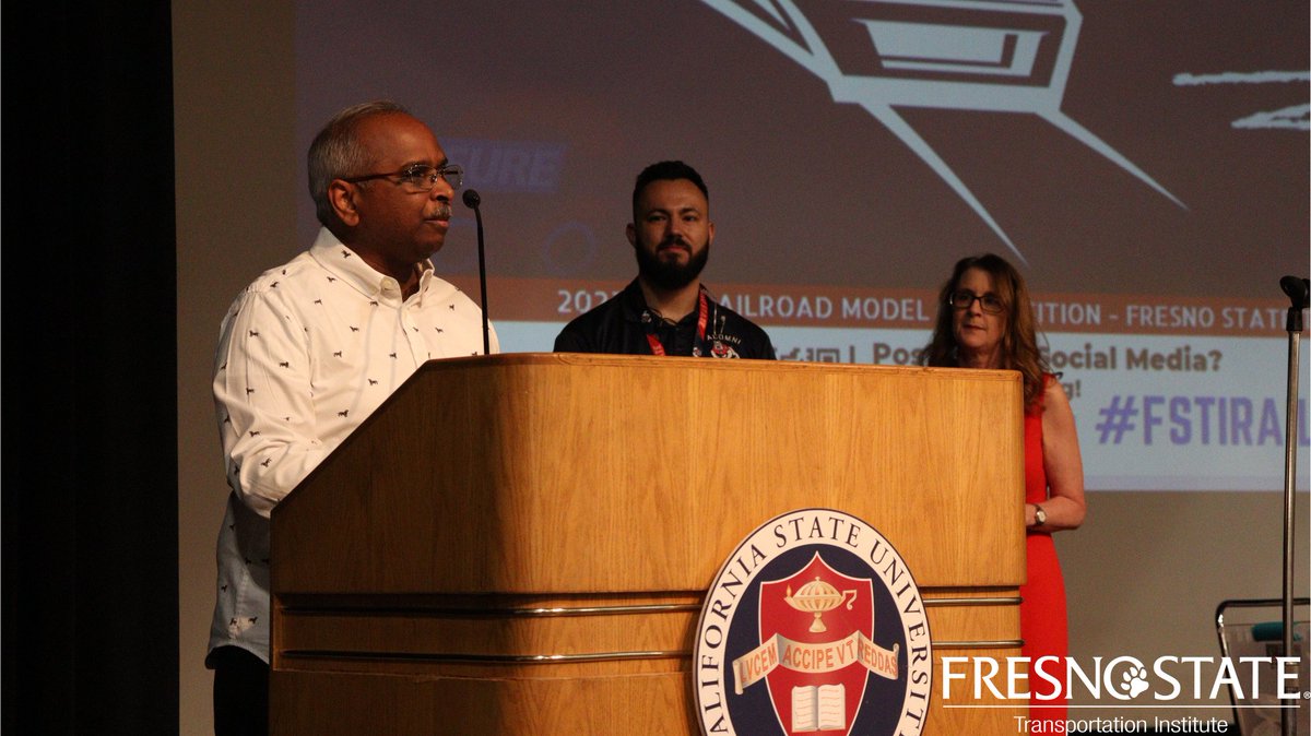 fstranspinst's tweet photo. Huge thanks to our incredible judges and Dr. Ramakrishna Nunna, Dean of Lyles College of Engineering, Fresno State, for making the K12 Railroad Model Competition 2023 unforgettable! ๐๐ฏ #FSTIRAIL2023 https://t.co/PlThZjLbUR
