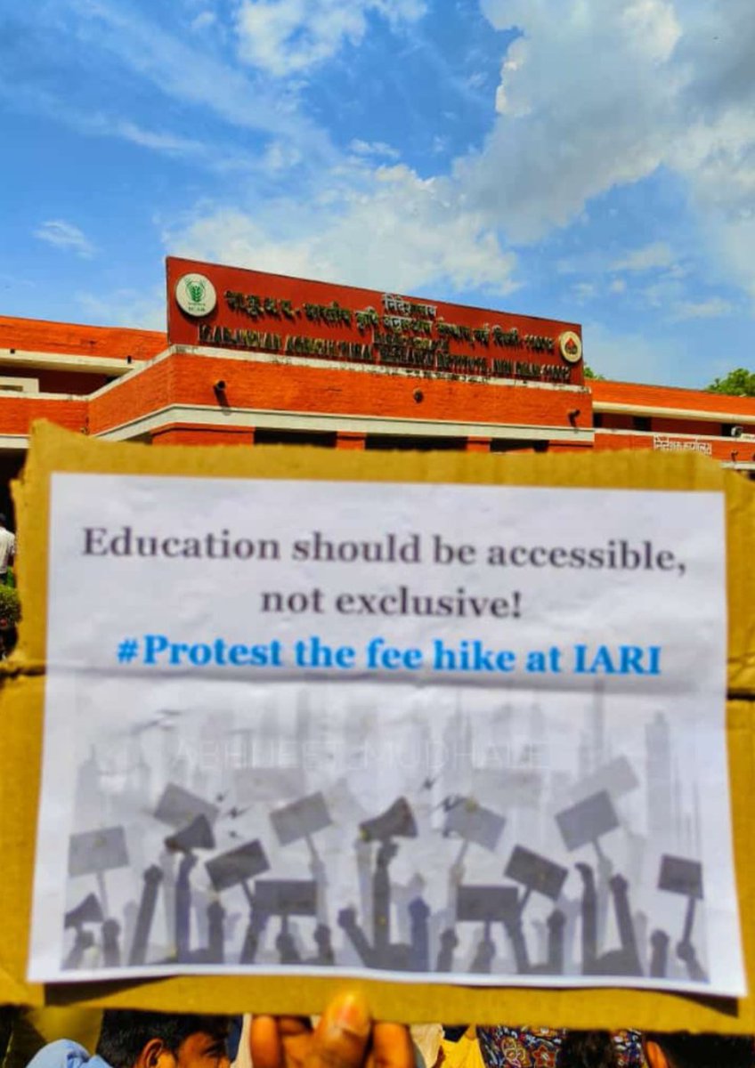 RJ26lion's tweet photo. #StopFeeHikeIARI https://t.co/1GGkh1nt4R