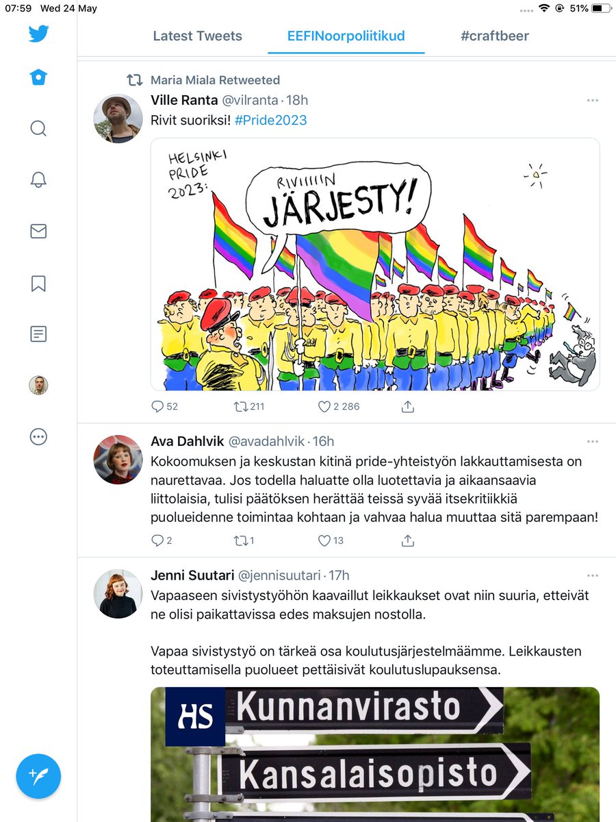 tellakvere's tweet image. #soome pride ja poliitika, kokoomus