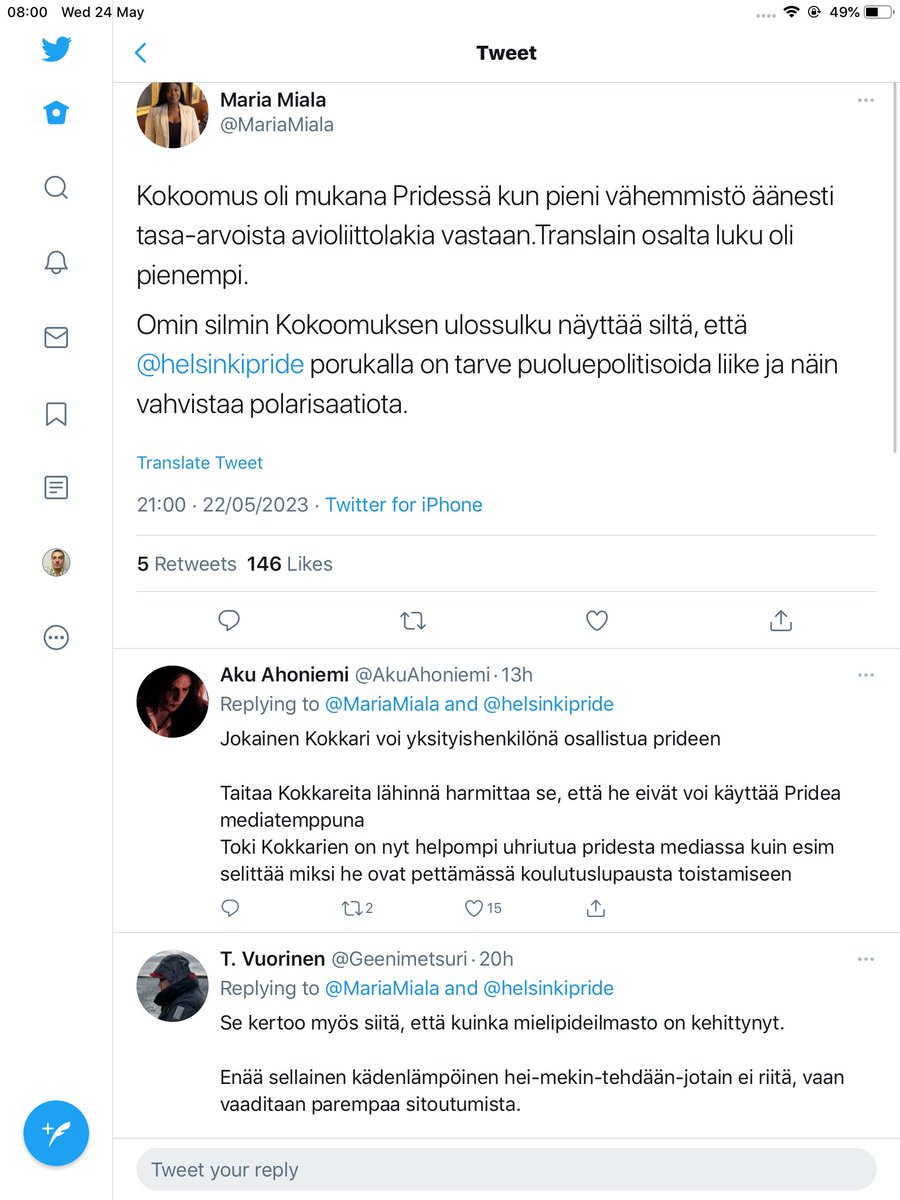 tellakvere's tweet image. #soome pride ja poliitika, kokoomus