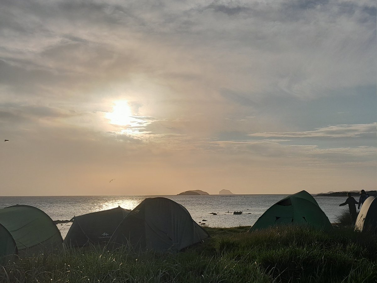 A sunset and a sunrise for P5 pupils from @DirletonSchool The pupils are exploring and appreciating their local area on foot and experiencing a night Under the Stars. #outdoorlearning #learningforsustainability