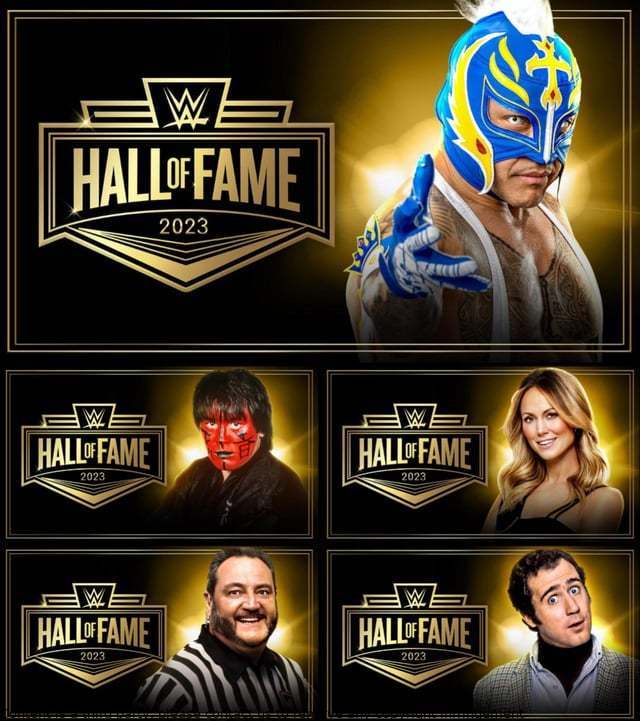 WWE Hall of Fame Class of 2024The WWE Hall of Fame Class of 2024 has been announced and includes:- Triple H 
- The Undertaker 
- Kane 
- Nikki Bella 
- Ronda Rousey https://t.co/LotFexL6ZB