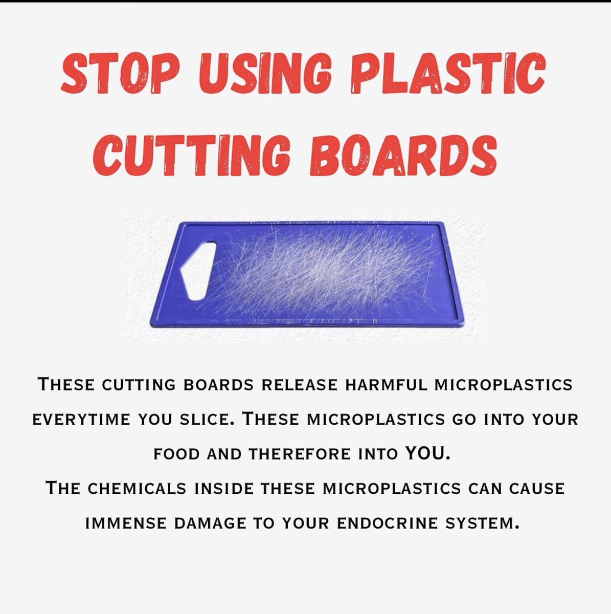 plastainable's tweet photo. 🔪Use Wooden Cutting Boards instead!

👉Share this with someone who still uses Plastic Cutting boards‼️ https://t.co/CfFq1UTv4q