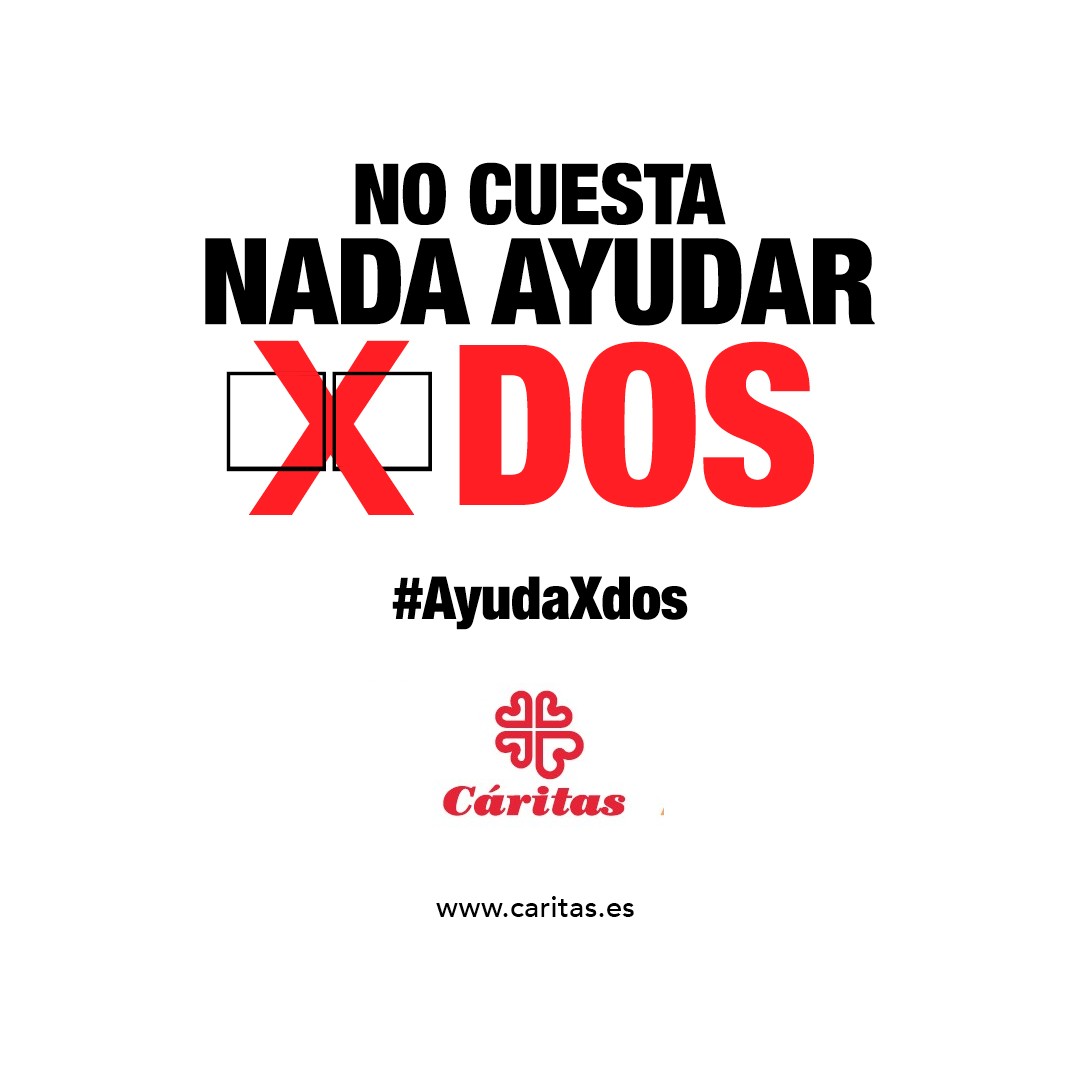 #AyudaXdos | Declaración de la #Renta2023: Iglesia Católica (0,7%) + Fines Sociales (0’7%) = 1’4% solidario.