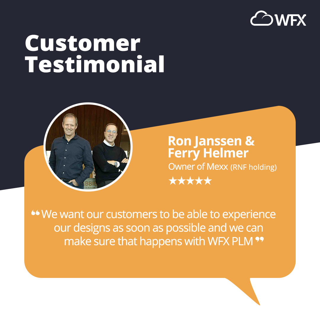 ⭐ #ClientTestimony Spotlight: Mexx ⭐

Mexx, the renowned Dutch #fashion brand, achieved remarkable results with WFX!

Want to digitally transform your #fashionbusiness
Join us at #ITMA2023

Let's Meet: lnkd.in/dMyCgpQm

#itma #textile #apparel #fashiontech #manufacturing