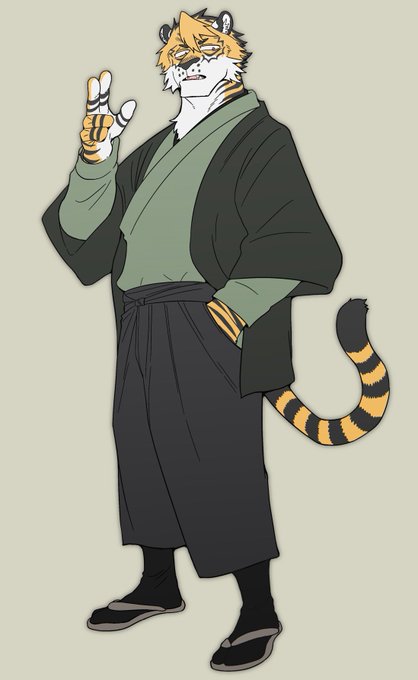 「kimono tiger ears」 illustration images(Latest)
