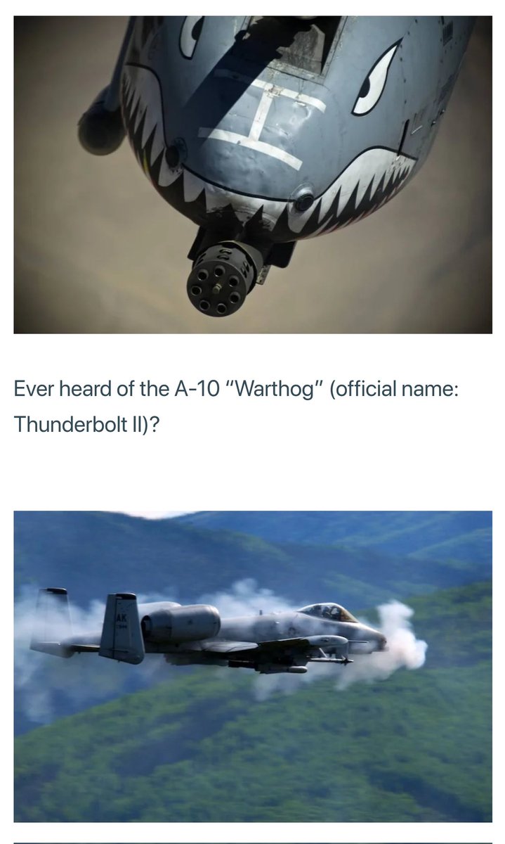 This can come in handy in the future for  🇺🇦
#A10 “Warthog”