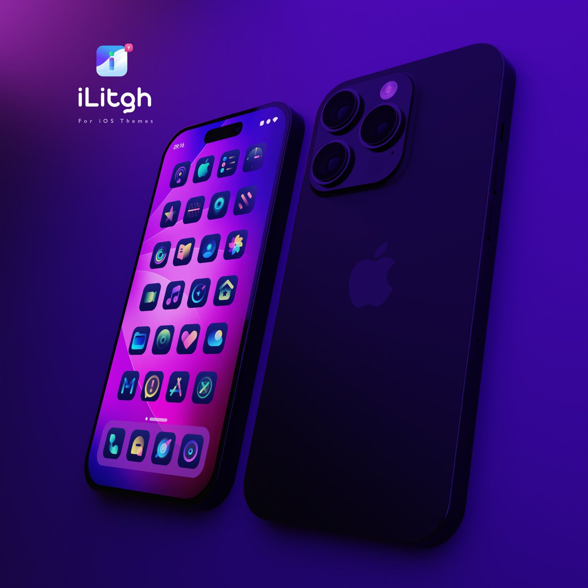 iLitgh Dark for iOS16-17, how do you think?

#theme #icons #iOS #iPhone #jailbreak #nojailbreak #iLitgh