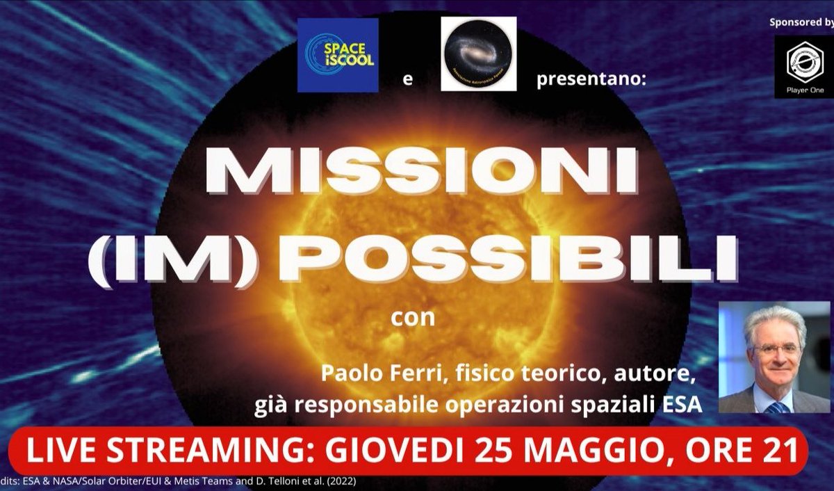 #Buongiorno cari amici di #spaceiscool! 😍☀️ Pronti per una nuova serata di viaggio nell'universo?🛰️
Vi aspettiamo domani (si giovedì!) alle 21 insieme a <a href="/PaoloFerriSpace/">Paolo</a>,  per conoscere il "dietro le quinte" delle missioni verso pianeti, comete, il #Sole.
youtube.com/live/SLNxtur7f…