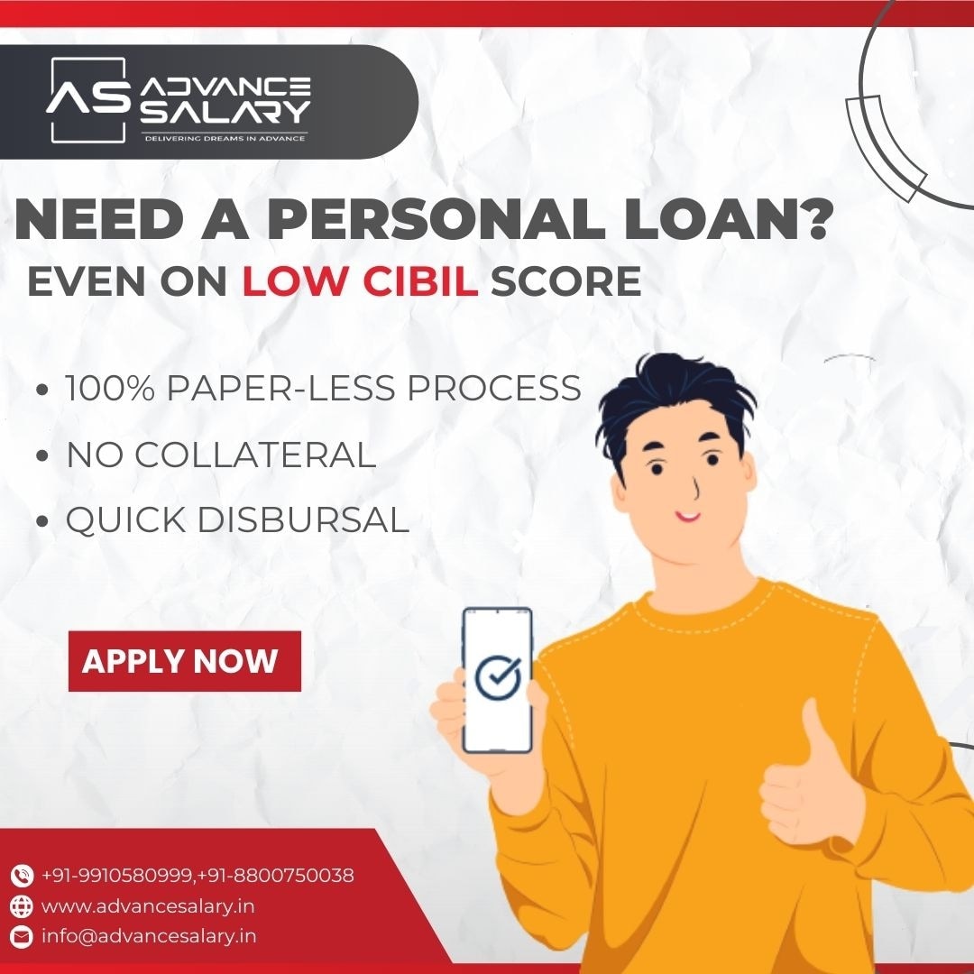 Need a personal loan?
Even on low cibil score.