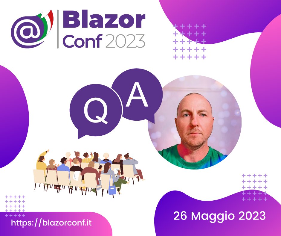 blazordevita's tweet image. 😍Mancano solo 2 giorni alla #BlazorConf2023 e non vediamo l&apos;ora di incontrarvi tutti. Gli iscritti oggi hanno ricevuto il loro primo benefit 🎁: poterci mandare la domanda su #Blazor da fare a Steve Sanderson in keynote! Se non sei ancora iscritto?🏃 t.ly/TXIF