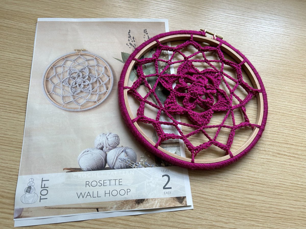 Barbara (@thattic) on Twitter photo Last nights crochet <a href="/toft_uk/">Kerry Lord from TOFT</a> Rosette Wall Hoop I love the affect from simple stitches 🧶 Last nights crochet <a href="/toft_uk/">Kerry Lord from TOFT</a> Rosette Wall Hoop I love the affect from simple stitches 🧶