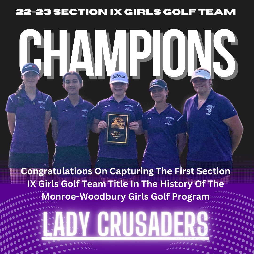 MW_GIRLSGOLF's tweet photo. WELL DONE !! Congratulations to Faith Welsh Anushree Burogahain, Leah Sheerin, Tea Prioa, &amp; Carly Vacca  for winning this years Girls Golf Section IX Championship !! https://t.co/tGOlmW6yYo