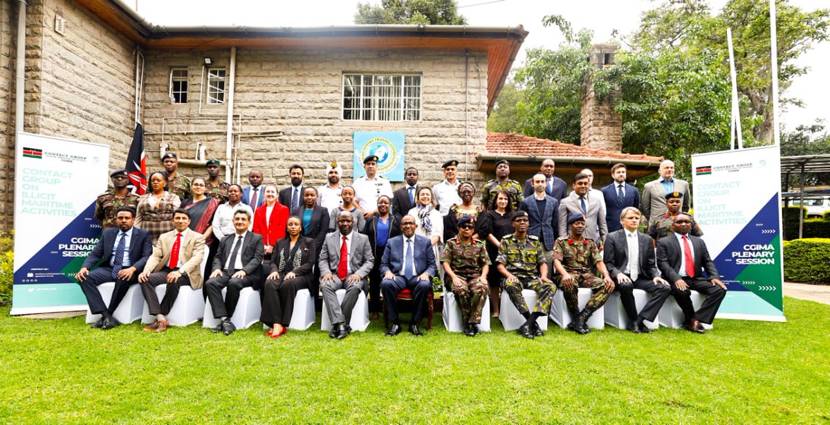 In our joint pursuit to combat illicit maritime activities, in collaboration with our global partners, I chaired the first Plenary Session of the Contact Group on Illicit Maritime Activities (CGIMA) at the International Peace Support Training Centre (IPSTC) Karen, Nairobi.