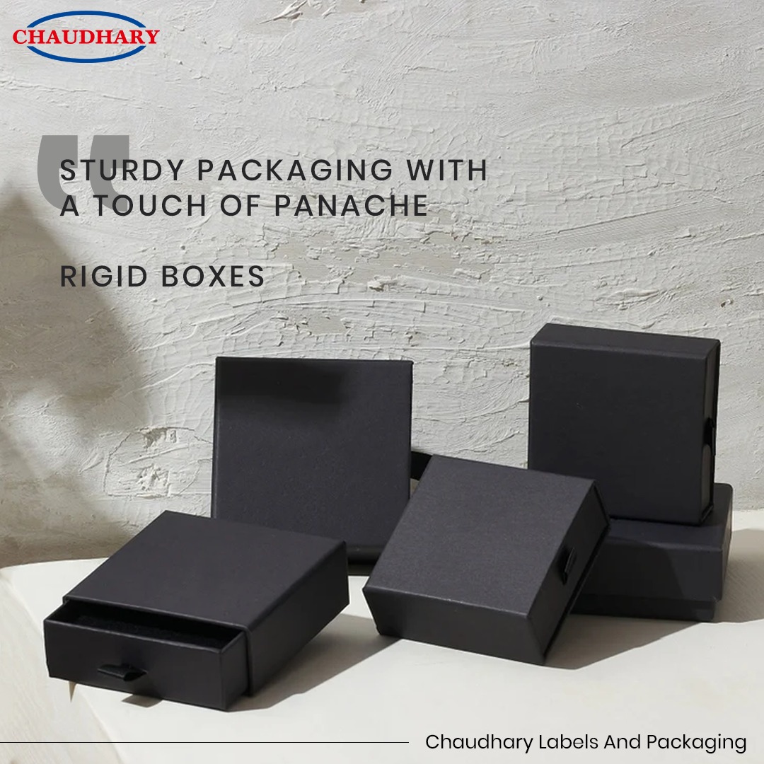 We at Chaudhary Labels bring you the perfect combination of style and durability with our rigid boxes. 
For booking & more, contact us at 91-9818173939

#chaudharylabels  #packaging #rigidboxes #labelprinting #goodquality