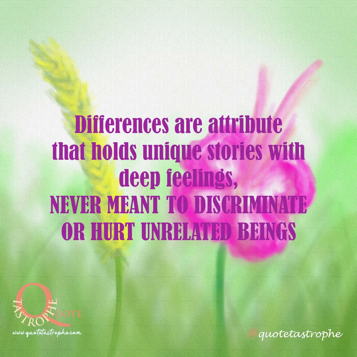 quotetastrophe's tweet image. No need to know every story, just #RespectTheDifferences

#lifequotes #quotesposters #quotetastrophe