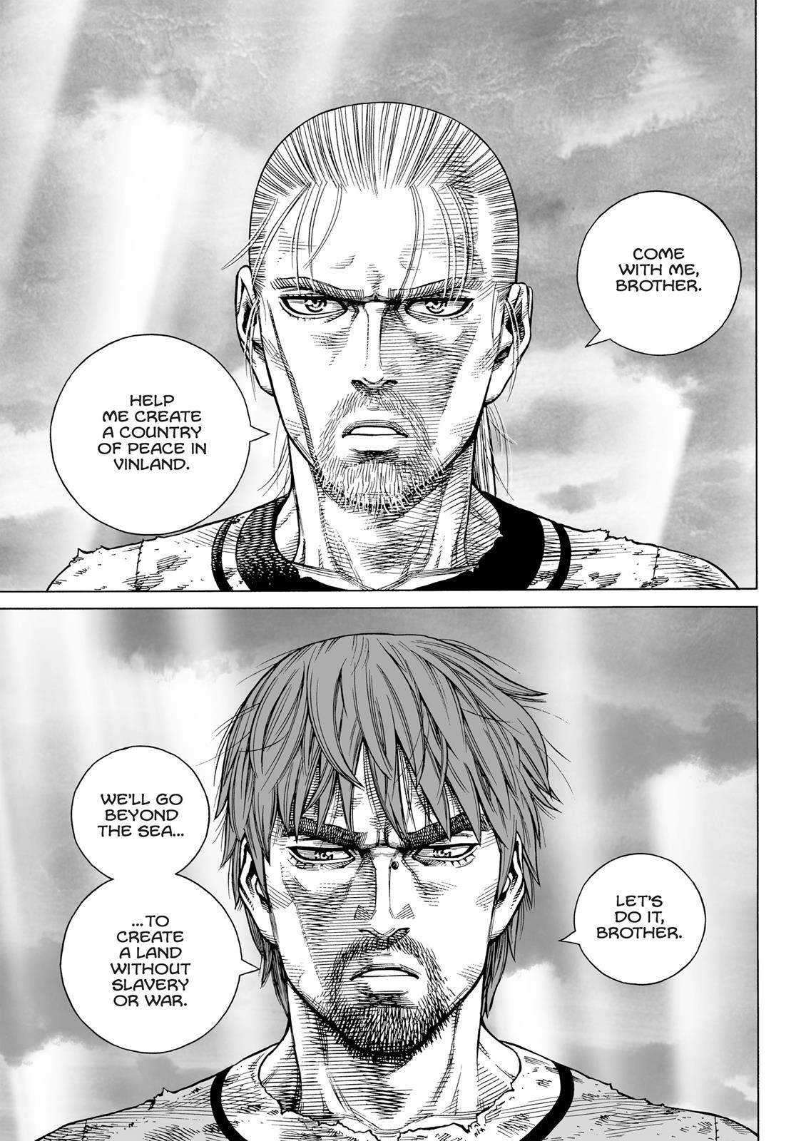 Braiden on X: Man, rereading Vinland Saga was such a good idea. Thorfinn  and Einar are the best written bro team I've ever seen. Genuinely wholesome  friendship!  / X