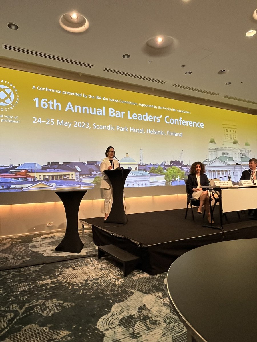 𝙽𝚒𝚔𝚘 𝙹𝚊𝚔𝚘𝚋𝚜𝚜𝚘𝚗 (@nikojakobsson) on Twitter photo IBA’s 16th Annual Bar Leader’s Conference started in Helsinki with a speech of <a href="/h_raiha/">Hanna Räihä-Mäntyhar</a>, Chair of the Finnish Bar Association <a href="/Asianajajat/">Suomen Asianajajat</a> #IBALeaders <a href="/IBAevents/">IBA Events</a> IBA’s 16th Annual Bar Leader’s Conference started in Helsinki with a speech of <a href="/h_raiha/">Hanna Räihä-Mäntyhar</a>, Chair of the Finnish Bar Association <a href="/Asianajajat/">Suomen Asianajajat</a> #IBALeaders <a href="/IBAevents/">IBA Events</a>