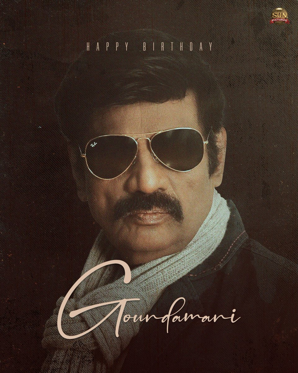 sunpictures's tweet photo. Happy birthday to the legendary comedian of Tamil cinema, #Goundamani

#HBDGoundamani #HappyBirthdayGoundamani https://t.co/FMPPugk2qp