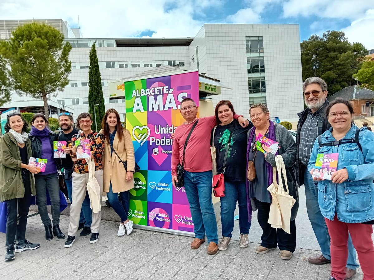 Hoy, Unidas Podemos ha informado a la ciudadanía sobre sus propuestas y su proyecto de transformación para Albacete: Una ciudad amable, solidaria y feminista, pensando en jóvenes y mayores. Con soluciones contra la exclusión,  el medio ambiente y empleos dignos. #AlbaceteAMás