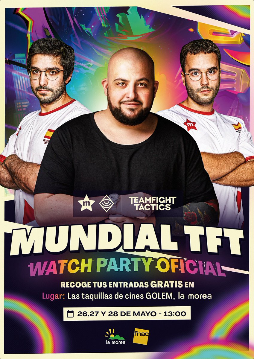 manutegaming's tweet photo. 😎 SALVANDO EL TFT, OTRA VEZ
➡️Mundial de TFT Watch Party y costream oficial desde el cine Golem @la_morea, Pamplona. Días 26, 27 y 28 a las 13h
➡️Entradas GRATIS en taquilla desde esta tarde
➡️ Regalos de @TFT_ES y @Guasones para asistentes
➡️Vendrán streamers como @HolaSoySergio__ @Snoodyboo @babyguana y más a castear
➡️ Presentaré el proyecto de TFT de @Guasones y a su nuevo Manager👀 
➡️Además, lo streamearemos en mi canal y el de Snoody
➡️ Como en todos mis eventos, cualquier streamer de la comunidad está invitado a ser parte activa. Mandad MD si queréis participar 🧡