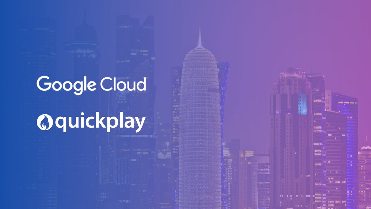 quickplayott's tweet photo. Here's the  next step in our collaboration with Google Cloud: teaming up to help #content providers, #streaming providers and broadcasters in the Middle East to take advantage of new #OTT opportunities. https://t.co/66XGqFf5qe https://t.co/Rnn4pT00wT